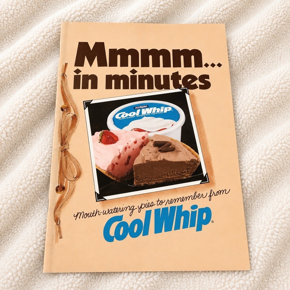 Vintage 1981‎ Cool Whip Recipe Booklet Mmmm In Minutes 80s Dessert Pie Recipes